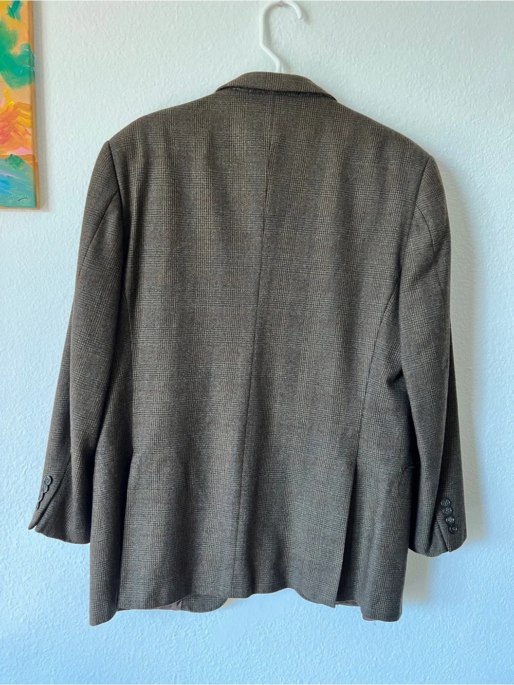Ermenegildo Zegna Brown Glen Plaid Sport Coat
